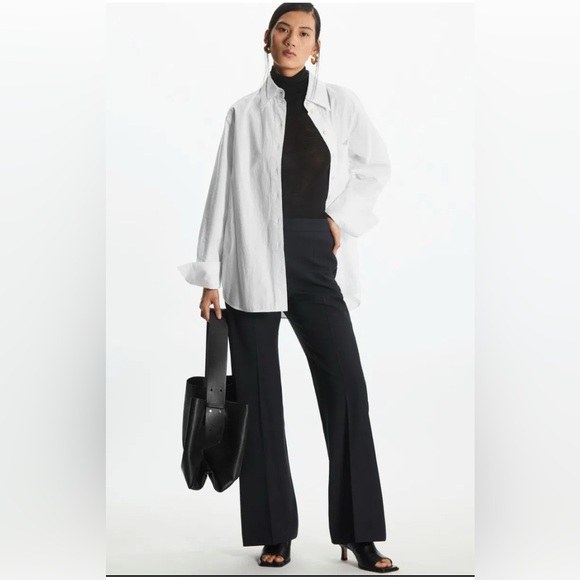 COS Pants - COS Bootcut Black Wool Trousers – Size 6